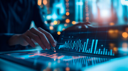 Vibrant Professional Office Workspace Collection: Modern Desks with Advanced Technology, Detailed Charts and Graphs, Collaborative Teamwork Scenes, Ergonomic Chairs, High-Tech Displays, and Innovative