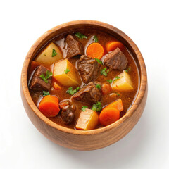 beef stew with vegetables in a bowl