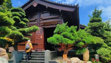 Hong Kong, June 01,2025 : Lotus pond garden, Nan Lian Garden. The Nan Lian Garden is a public...