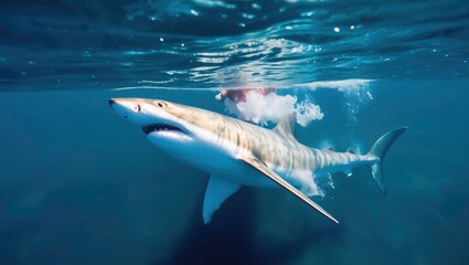 Fototapeta premium shark in the sea