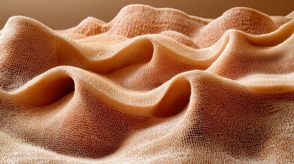 Abstract textured surface, warm beige, undulating