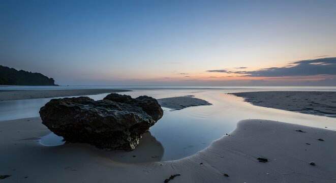 Blue Hour Dawn at Pantai Bobby, Karimunjawa Archipelago