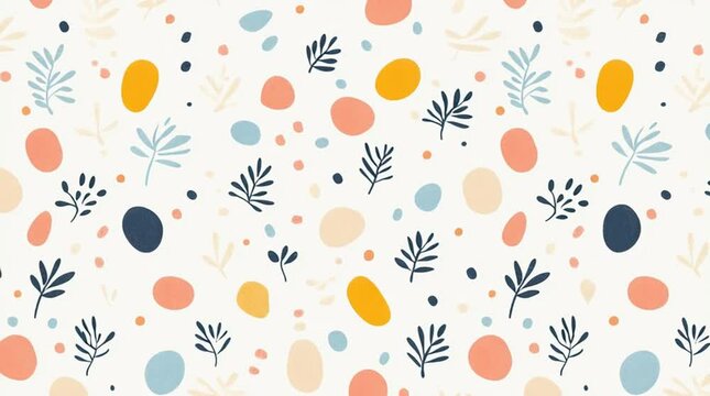 moving seamless easter pattern