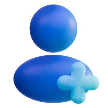 User Add 3D Icon