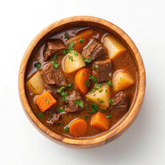 beef stew with vegetables in a bowl