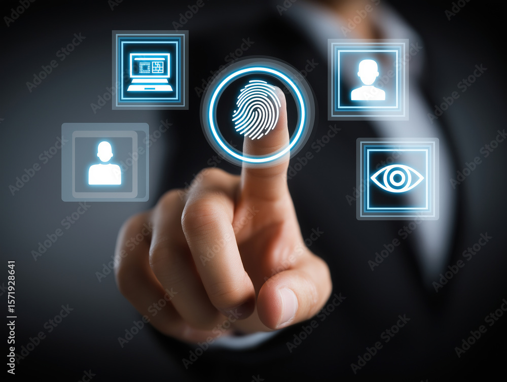 Poster fingerprint authentication technology enhances security in digital services today