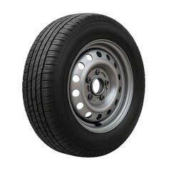 Car Tire Isolated on White
