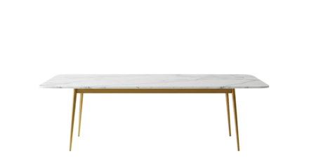 Modern marble top dining table with gold metal legs contemporary furniture for home decor and kitchen design