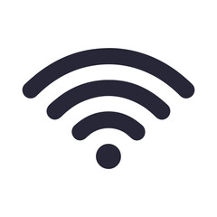 Wifi icon design. Wireless fidelity connection sign symbol.