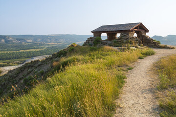 View from picnic shelter at North Unit at Theodore Roosevelt National Park, North Dakota