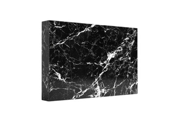 A black and white marble wall with a white border