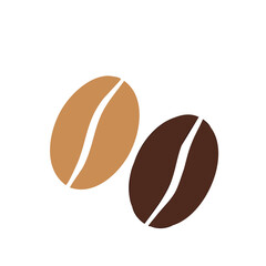 Coffee Beans Icon Isolated on a Transparent Background 