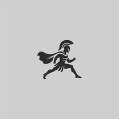 Spartacus logo in heroic and clean silhouette style.