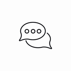 message bubbles icon sign vector