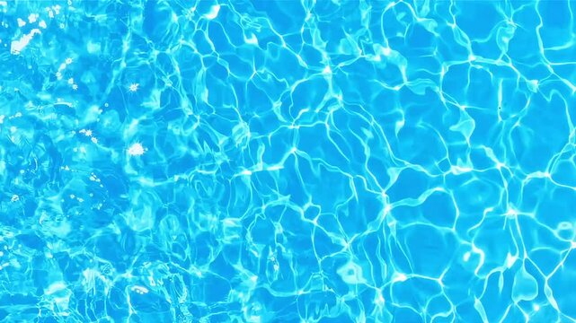 Azure Water Texture Shimmering Blue Pool Surface