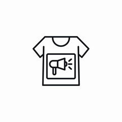shirt merchandise icon sign vector