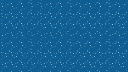 A stylish vector background with diagonal rows of blue and white circle outlines on a deep blue base, perfect for modern and sleek designs.