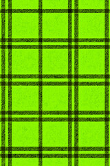 Seamless Fluorescent Green- Yellow & Black Tartan Plaid Pattern Wallpaper