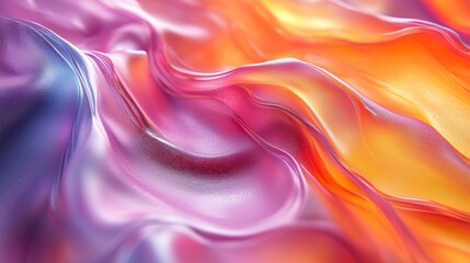 Obraz premium Abstract fluid forms in vibrant hues