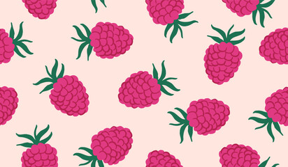 Cute red berry pattern background vector design © rupa
