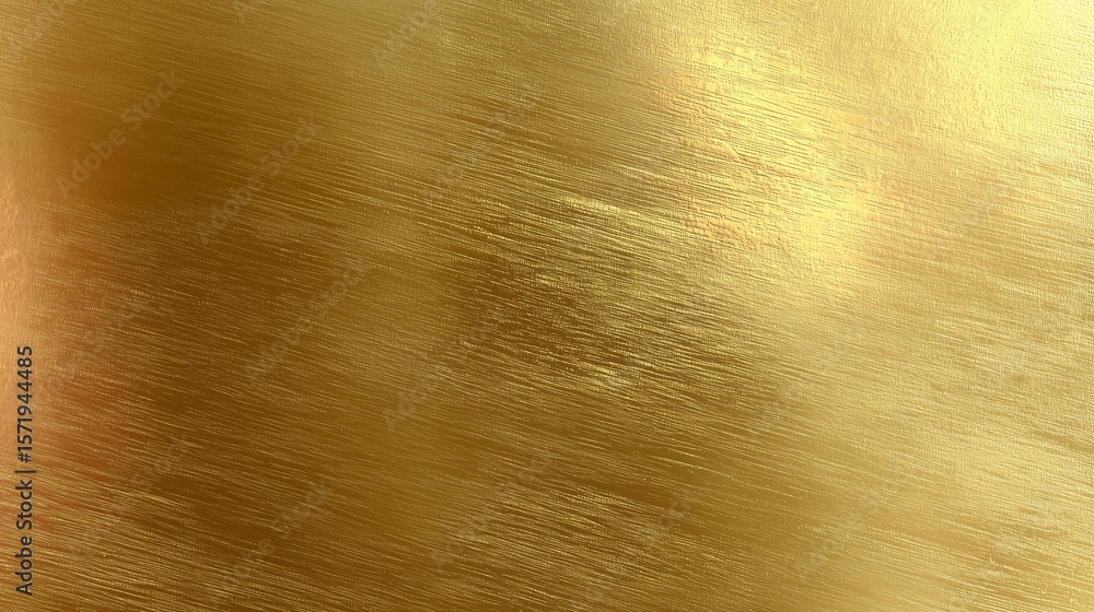 Poster textured gold surface with brushed patterns showcasing a shiny and reflective quality in natural lig