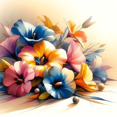 still life with flowers