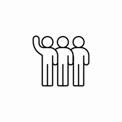 business line icon sign vector