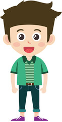 boy hipster fashion design character