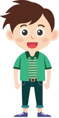 boy hipster fashion design character