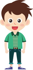 boy hipster fashion design character