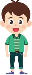 boy hipster fashion design character