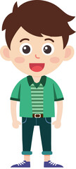 boy hipster fashion design character