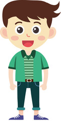 boy hipster fashion design character