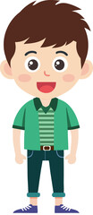 boy hipster fashion design character