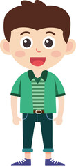 boy hipster fashion design character