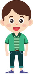 boy hipster fashion design character