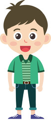boy hipster fashion design character