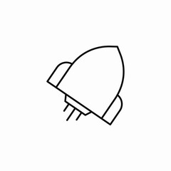 skyrocket success icon sign vector