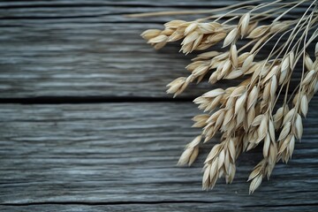 Oats on a wooden table, close-up photograph, stock photo, high resolution, high quality --ar 3:2 --v 6.1 Job ID: 70cf47f9-67d2-42a4-b933-f15e634ad197