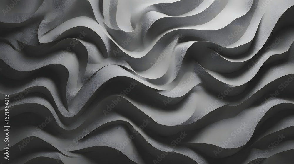 Poster abstract rhythmic waves texture background with detailed organic forms and subtle grain effect