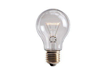 3D Render a light bulb with a white background