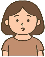 Obraz premium 어리둥절한 표정 