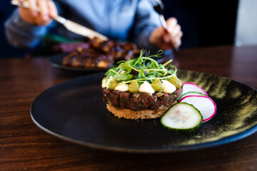 Beef Tartare with radish