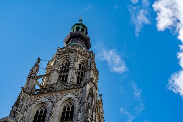 The large church in the center of Breda in the Netherlands