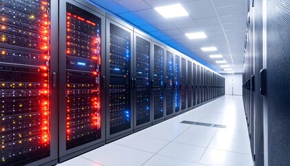 Server racks in a modern data center (2)