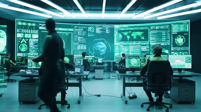 Futuristic Green Computing Center with Holographic Displays