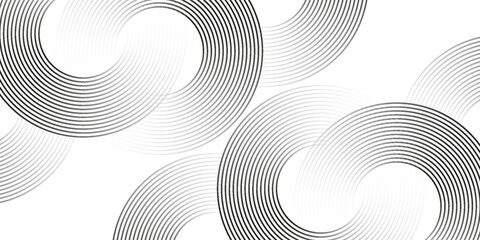 abstract background with glowing circles. Swirl circular lines pattern. Geometric spiral. Twirl element. Modern graphic desi