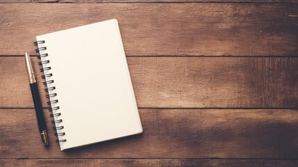 Minimalist wooden desk with organized workspace, embodying simplicity and productivity
