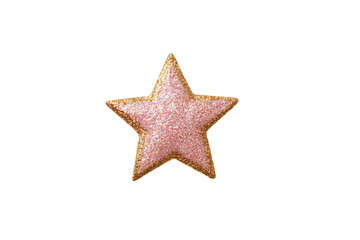 3D Render a pink star is shown against a white background