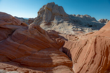 red rocks in the desert